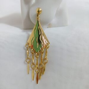 Brincos Longo luxo - Banhadas a Ouro 18k - Imagem 5