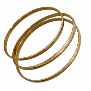 Pulseira Escrava Lisa Banhada a Ouro 18k Semijoias - Imagem 1