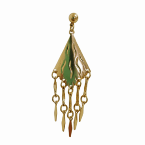 Brincos Longo luxo - Banhadas a Ouro 18k - Imagem 1
